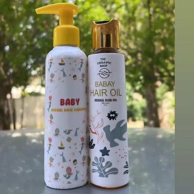 Baby hair oil & biotin shampoo