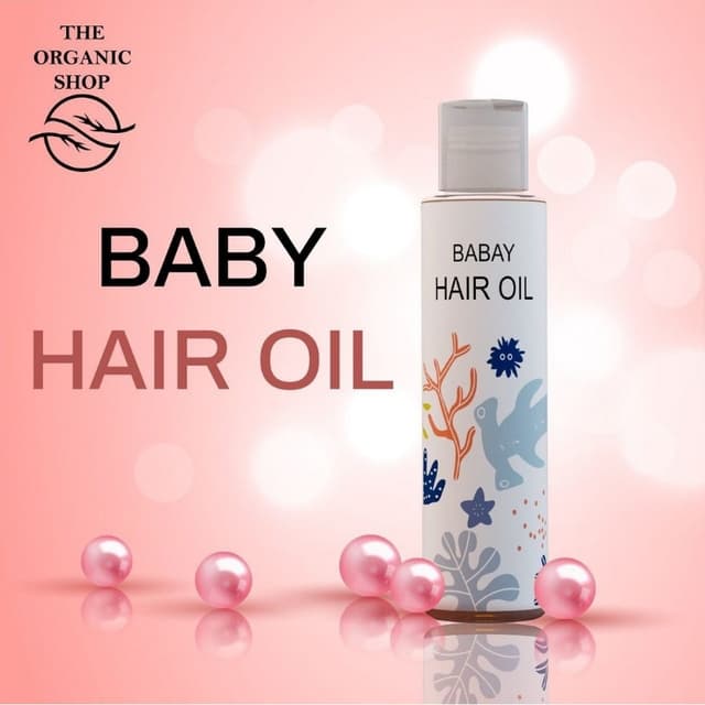 Organic baby hair oil